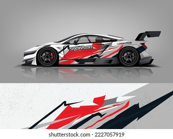 Wrap Design modern eye catching ready use. place your logo. Printable eps files dekal