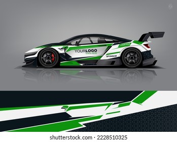 Wrap Design modern eye catching ready use. place your logo. Printable eps files dekal