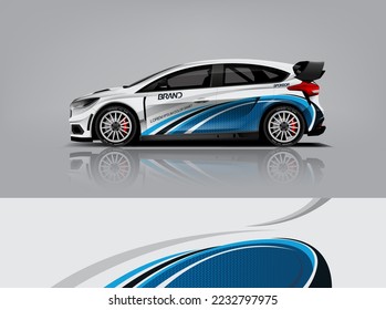 Wrap Design modern eye catching ready use. place your logo. Printable eps files dekal
