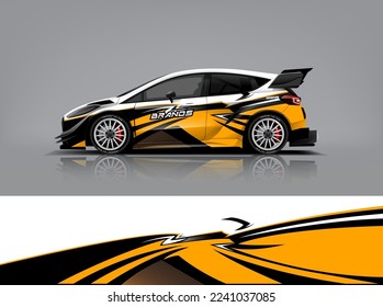 Wrap Design modern eye catching ready use. place your logo. Printable eps files dekal