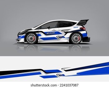 Wrap Design modern eye catching ready use. place your logo. Printable eps files dekal