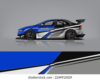 Wrap Design modern eye catching ready use. place your logo. Printable eps files dekal