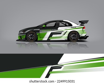 Wrap Design modern eye catching ready use. place your logo. Printable eps files dekal