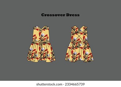 A wrap dress is a generic term for a dress with a front closure formed by wrapping one side across the other, and is fastened at the side or tied at the back.