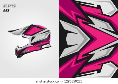 Wrap helmet designs vector . Livery helmet designs . Supermoto, Downhill, Motocross, Motorcycle.
