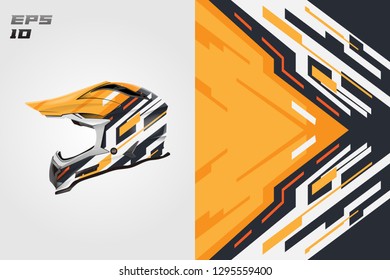 Wrap helmet designs vector . Livery helmet designs . Supermoto, Downhill, Motocross, Motorcycle.