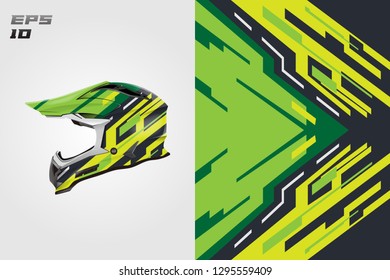 Wrap helmet designs vector . Livery helmet designs . Supermoto, Downhill, Motocross, Motorcycle.