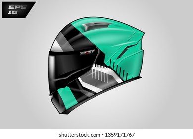 Wrap helmet vector designs .