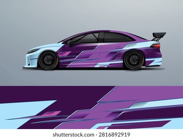  wrap livery design purple color combination foe universal medium vector eps10 ready print printable file