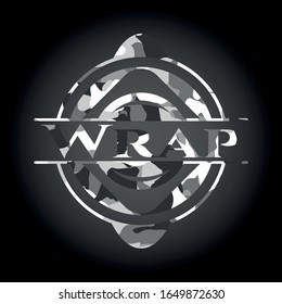 Wrap auf graue, tarnen Textur