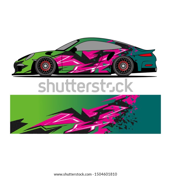 
Wrap race car. Grunge abstract strips
for racing car wraps, stickers and stickers.
vector