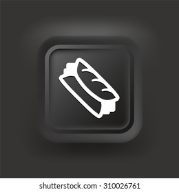 Wrap Sandwich on Black Square Button
