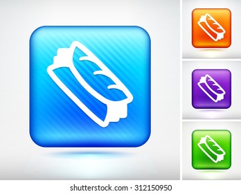 Wrap Sandwich on Blue Square Button