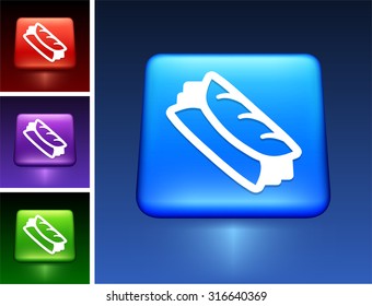 Wrap Sandwich on Blue Square Button