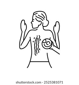 Icono de línea de envoltura (algas). Elemento aislado de Vector. Trazo editable.