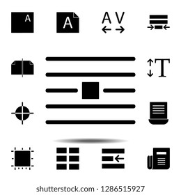 Wrap, text icon. Simple glyph, flat vector of Text editor set icons for UI and UX, website or mobile application
