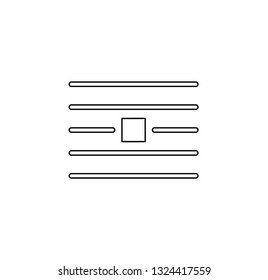 Wrap, text icon. Simple thin line, outline vector of Text editor icons for UI and UX, website or mobile application