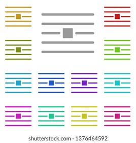 Wrap, text multi color icon. Simple thin line, outline vector of Text editor icons for UI and UX, website or mobile application