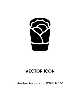 Wrap vector icon . Modern, simple flat vector illustration for website or mobile app.Wrap food symbol, logo illustration. Pixel perfect vector graphics	