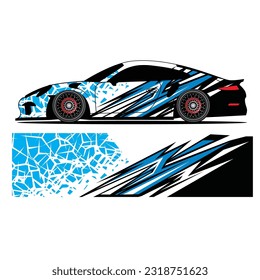 Wrap vinyl sticker abstract design vector car livery