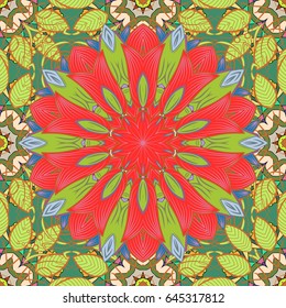 For wrap, wallpapers, backgrounds and scrapbooks. For Merry Christmas, Happy New Year products. Seamless pattern with vector on a white background.