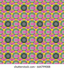 For wrap, wallpapers, backgrounds and scrapbooks. For Merry Christmas, Happy New Year products. Seamless pattern with vector on a background.