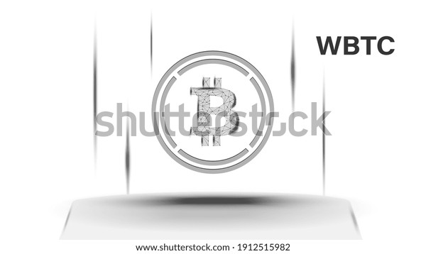 Wrapped Bitcoin Wbtc Token Symbol Defi Stock Vector (Royalty Free ...