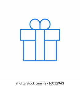 Vector de signo de icono de caja envuelta