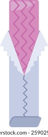 Wrapped bubblegum stripe in foil