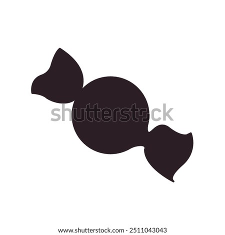 Wrapped candy emoji vector sweet food illustration dessert