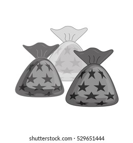 wrapped candy icon image vector illustration design 