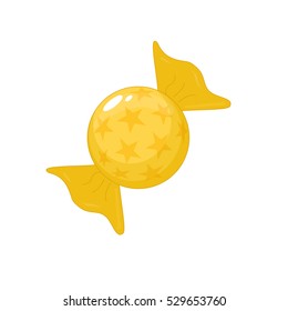wrapped candy icon image vector illustration design 