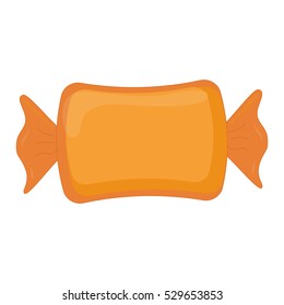 wrapped candy icon image vector illustration design 