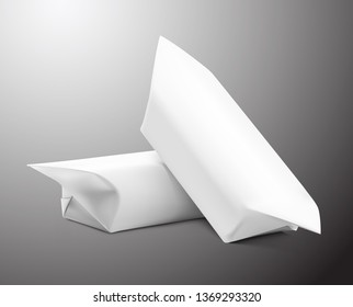 Wrapped candy mockup. Front and rear view. Vector illustration. Ready for your design. EPS10.	