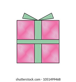 wrapped gift box bow ribbon decoration