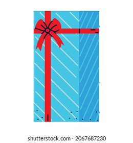 wrapped gift box flat icon