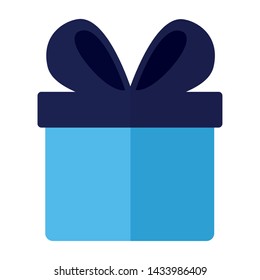 wrapped gift box on white background vector illustration