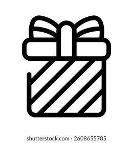 A wrapped gift box for presents or rewards