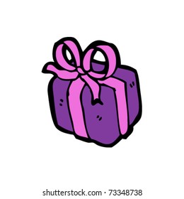 wrapped gift cartoon