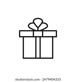 Wrapped Gift Icon Ideal for Holidays and Celebrations