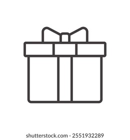 Wrapped Gift Icon isolated on white background. Vector icon.