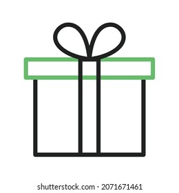 Wrapped Gift Icon Vector Image. Can Also Be Used For Miscellaneous Objects. Suitable For Mobile Apps, Web Apps And Print Media.