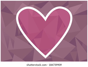 wrapped paper background with heart