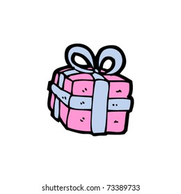 wrapped present cartoon