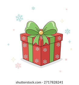Regalo envuelto con cinta – Diseño de Vector de Festiva