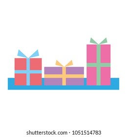 wrapped set decorative gift boxes birthday