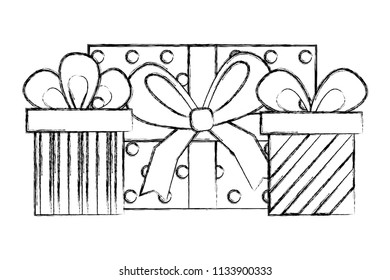 wrapped surprise gift boxes birhtday