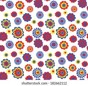 Wrapper with abstract flowers