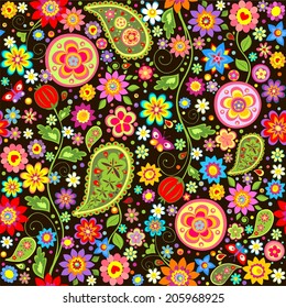 Wrapper with paisley