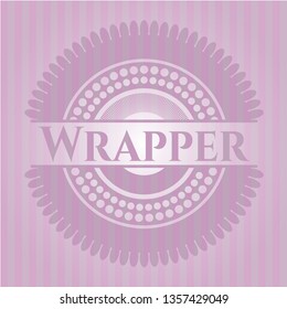 Wrapper realistic pink emblem